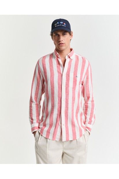 Camisa GANT Riscas LINEN BOLD Casual