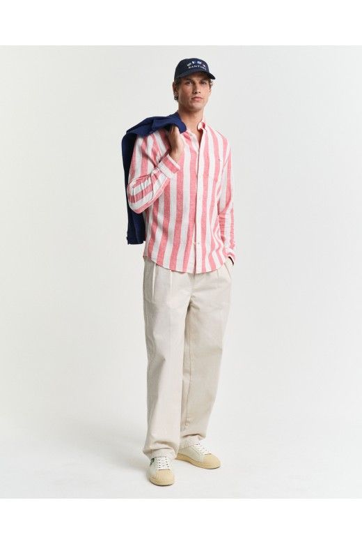 Camisa GANT Riscas LINEN BOLD Casual Camisa GANT Riscas LINEN BOLD Casual