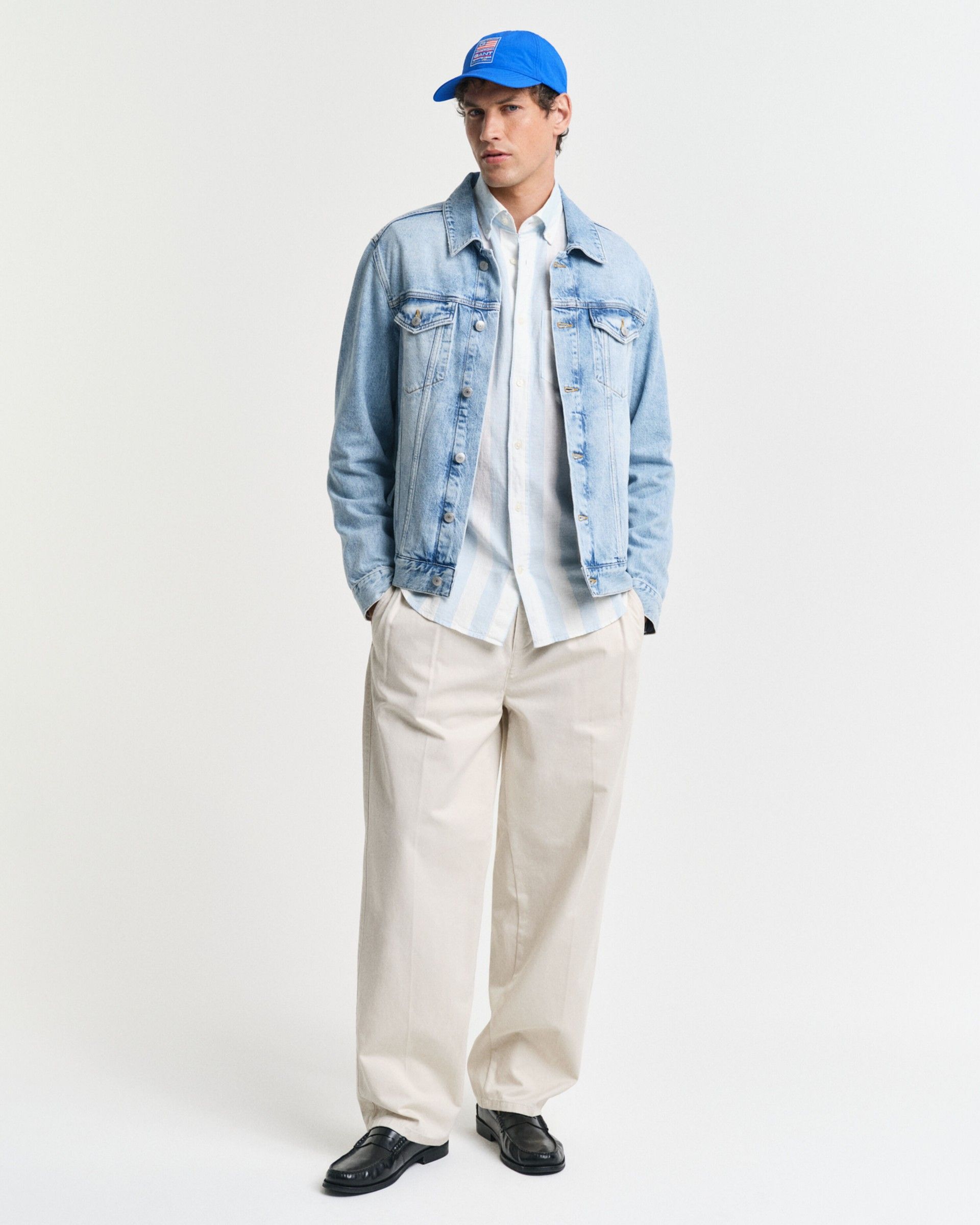 Camisa GANT Riscas LINEN BOLD Casual