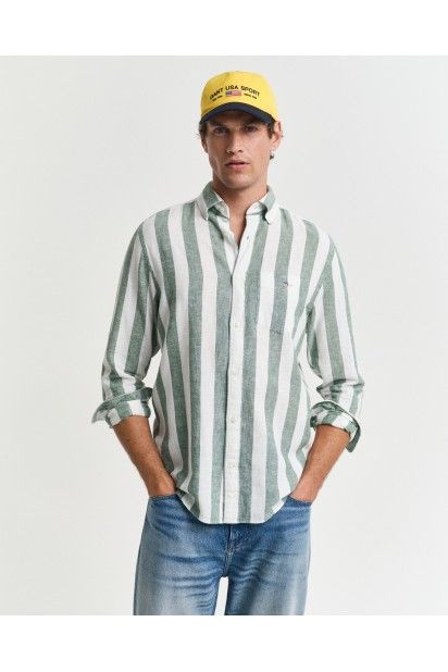 Camisa GANT Riscas LINEN BOLD Casual