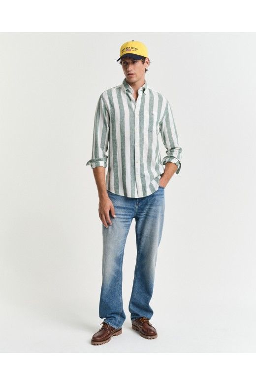 Camisa GANT Riscas LINEN BOLD Casual Camisa GANT Riscas LINEN BOLD Casual