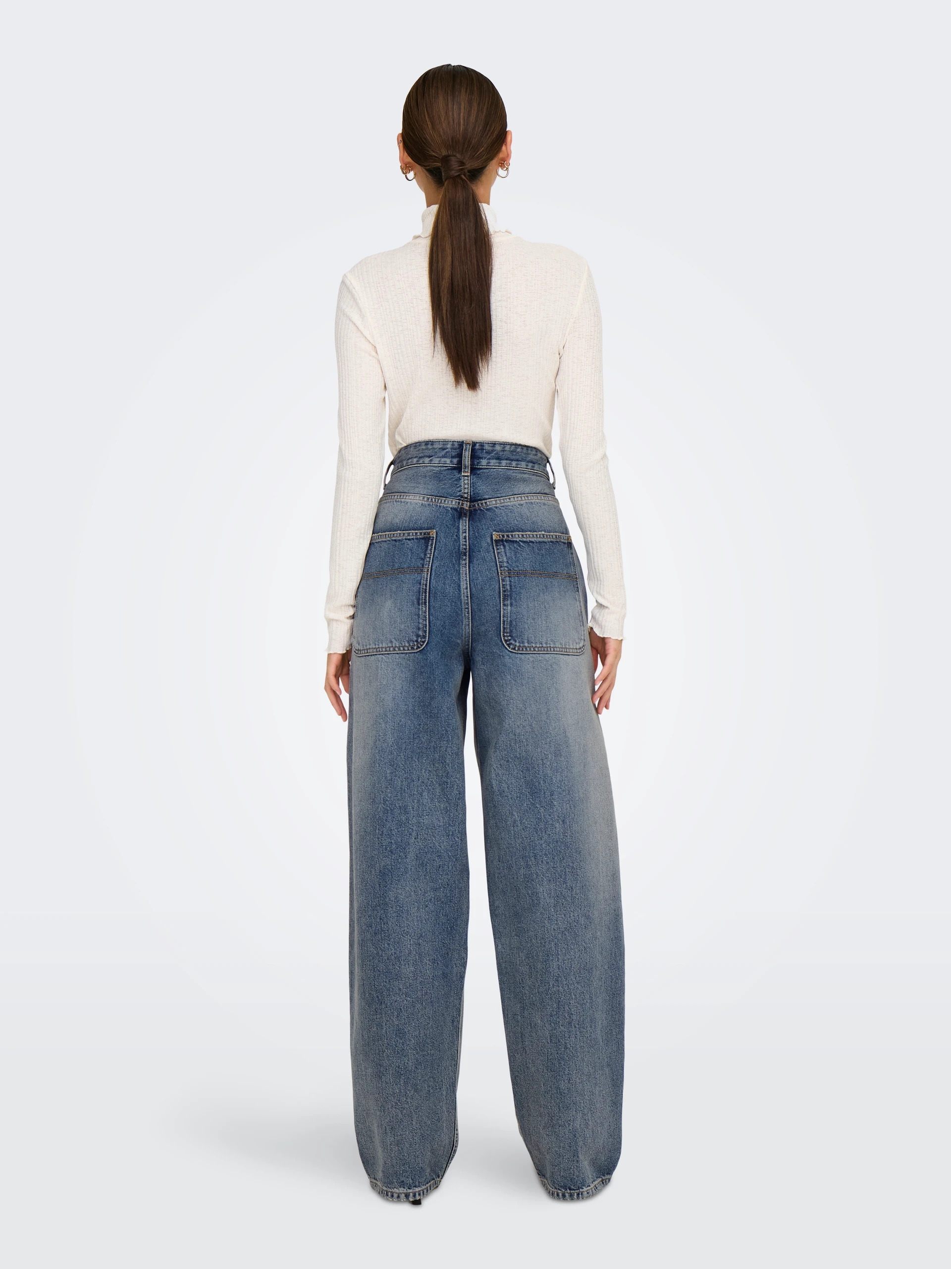 Calça Mulher Jeans GIA MID BAGGY ONLY