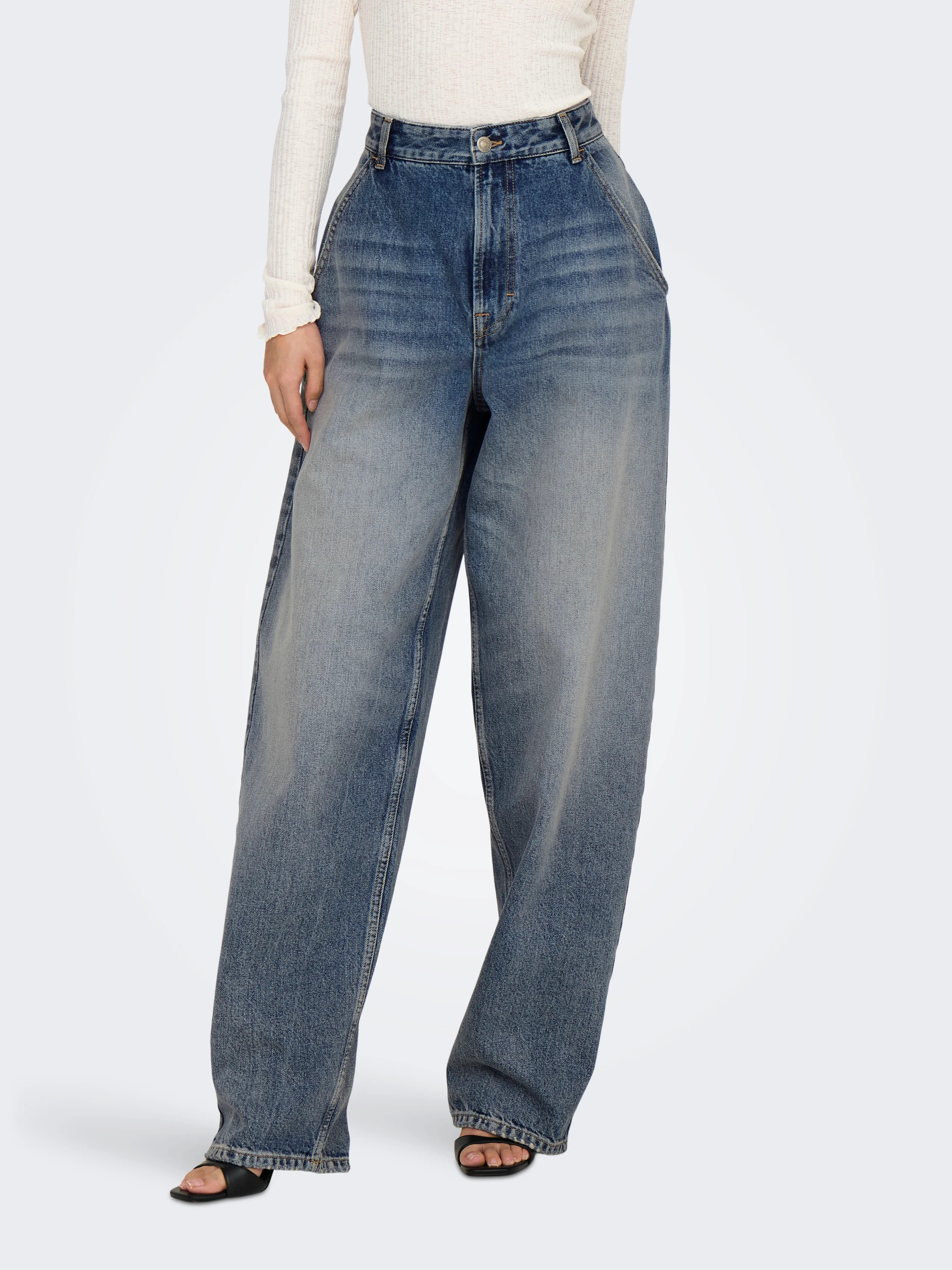Calça Mulher Jeans GIA MID BAGGY ONLY