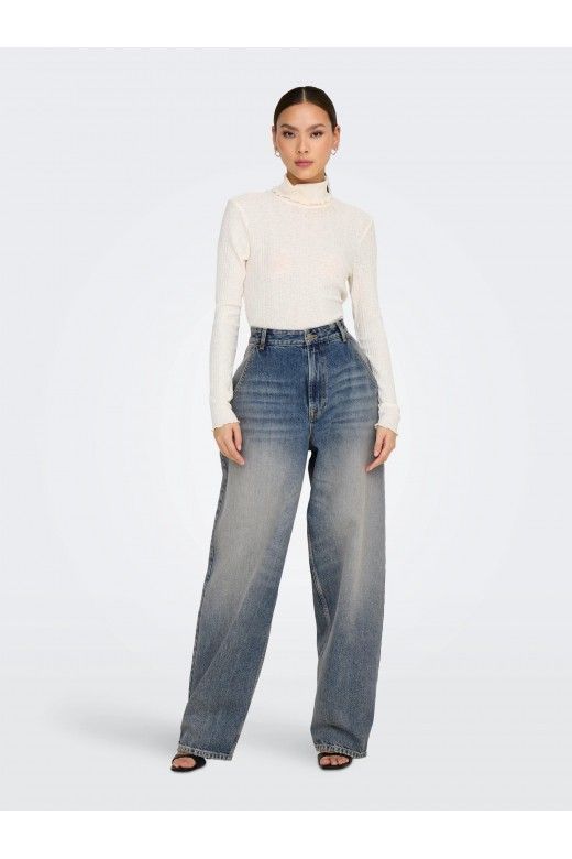 Calça Mulher Jeans GIA MID BAGGY ONLY Calça Mulher Jeans GIA MID BAGGY ONLY