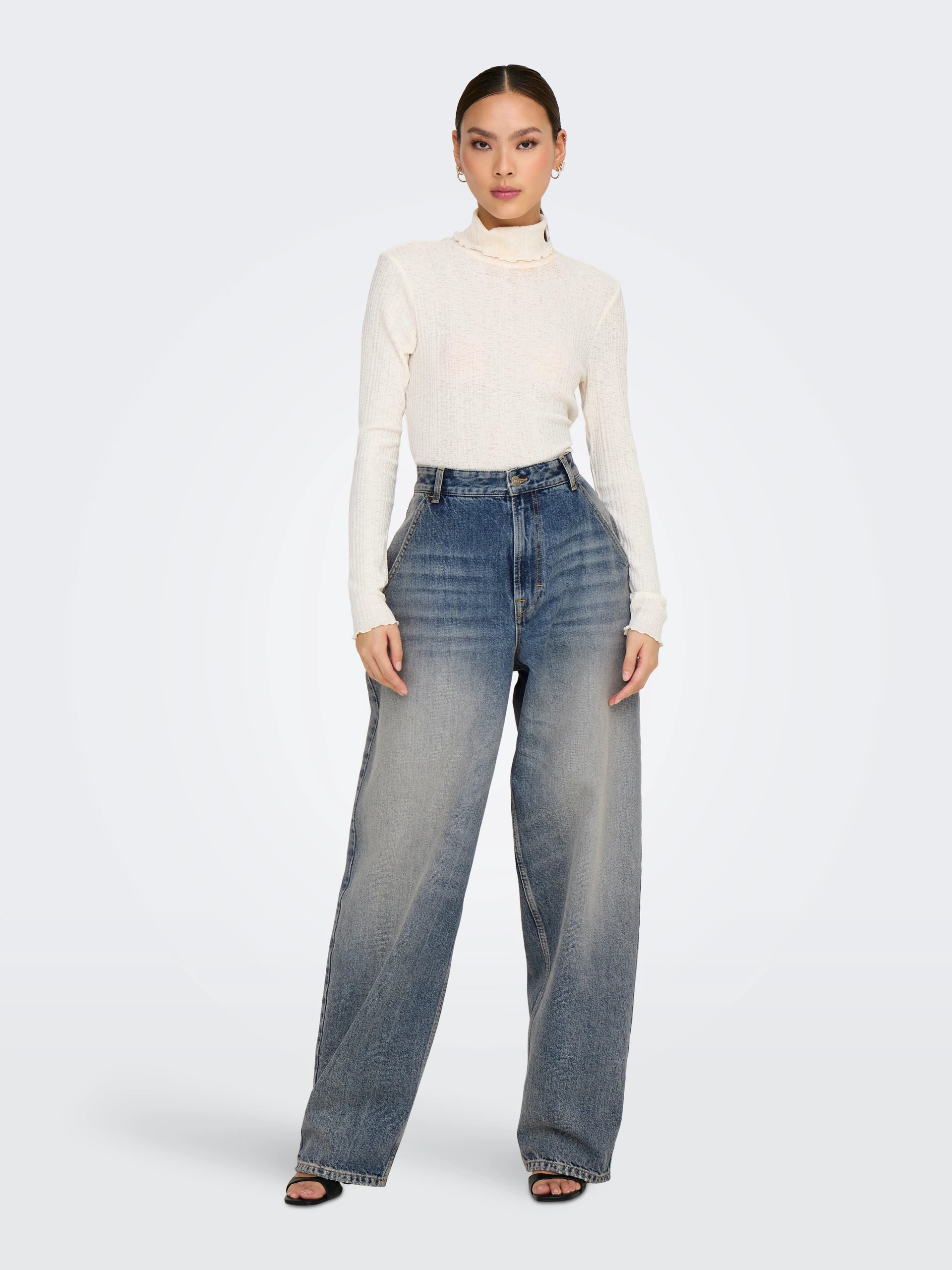 Calça Mulher Jeans GIA MID BAGGY ONLY