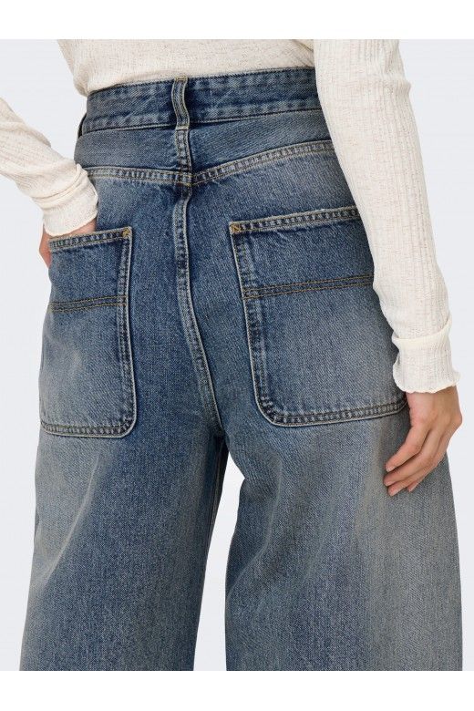 Calça Mulher Jeans GIA MID BAGGY ONLY Calça Mulher Jeans GIA MID BAGGY ONLY