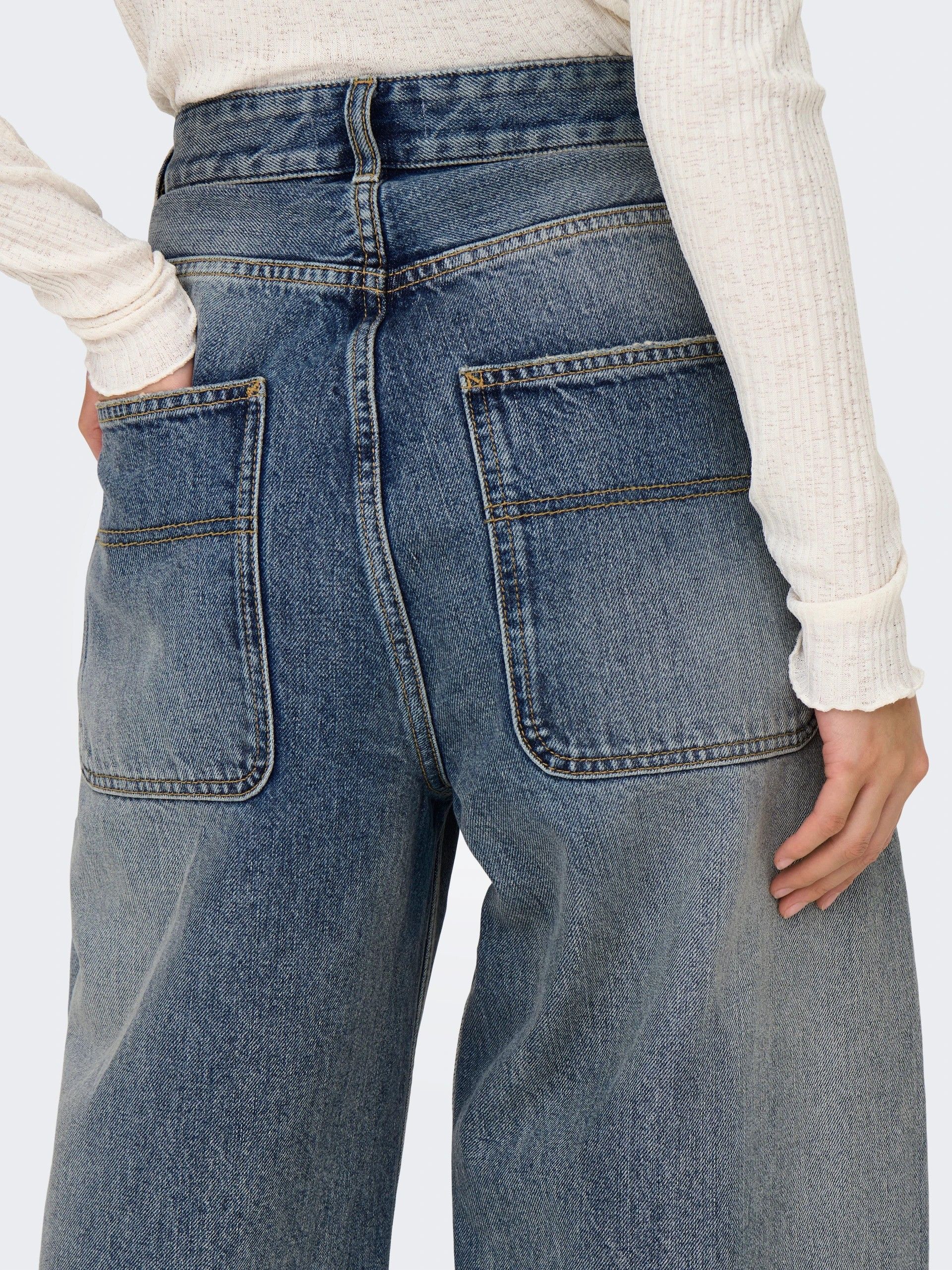 Calça Mulher Jeans GIA MID BAGGY ONLY