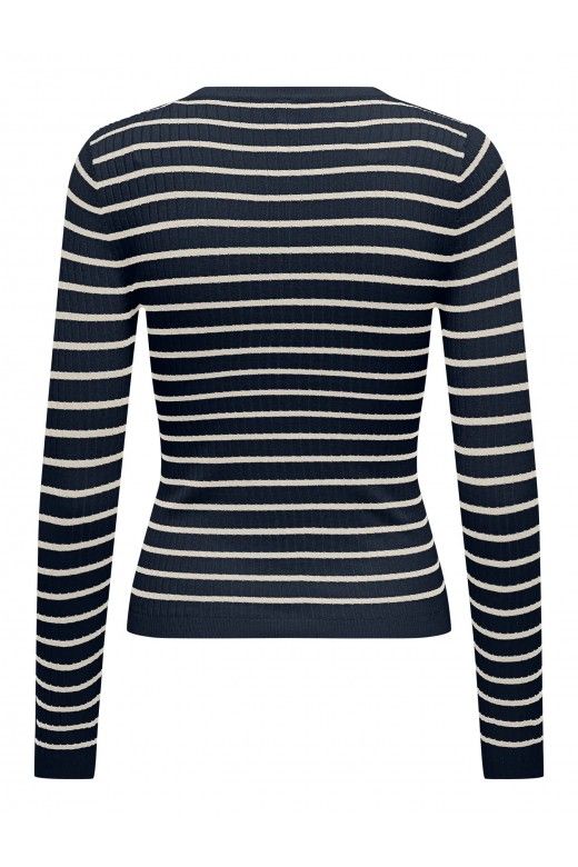 Camisola Mulher Riscas botões MILA ONLY Camisola Mulher Riscas botões MILA ONLY