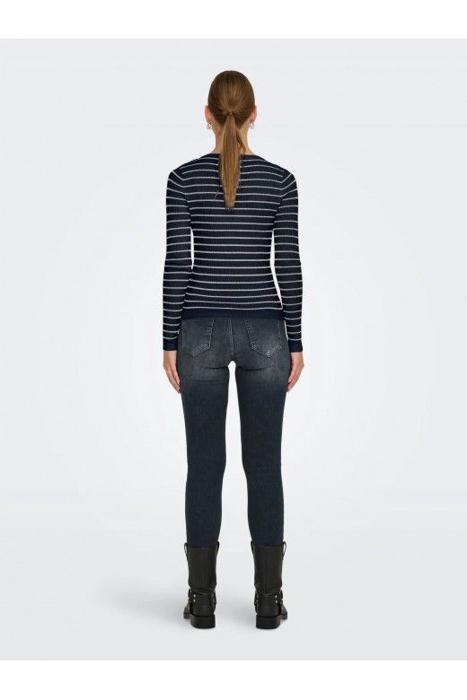 Camisola Mulher Riscas botões MILA ONLY Camisola Mulher Riscas botões MILA ONLY