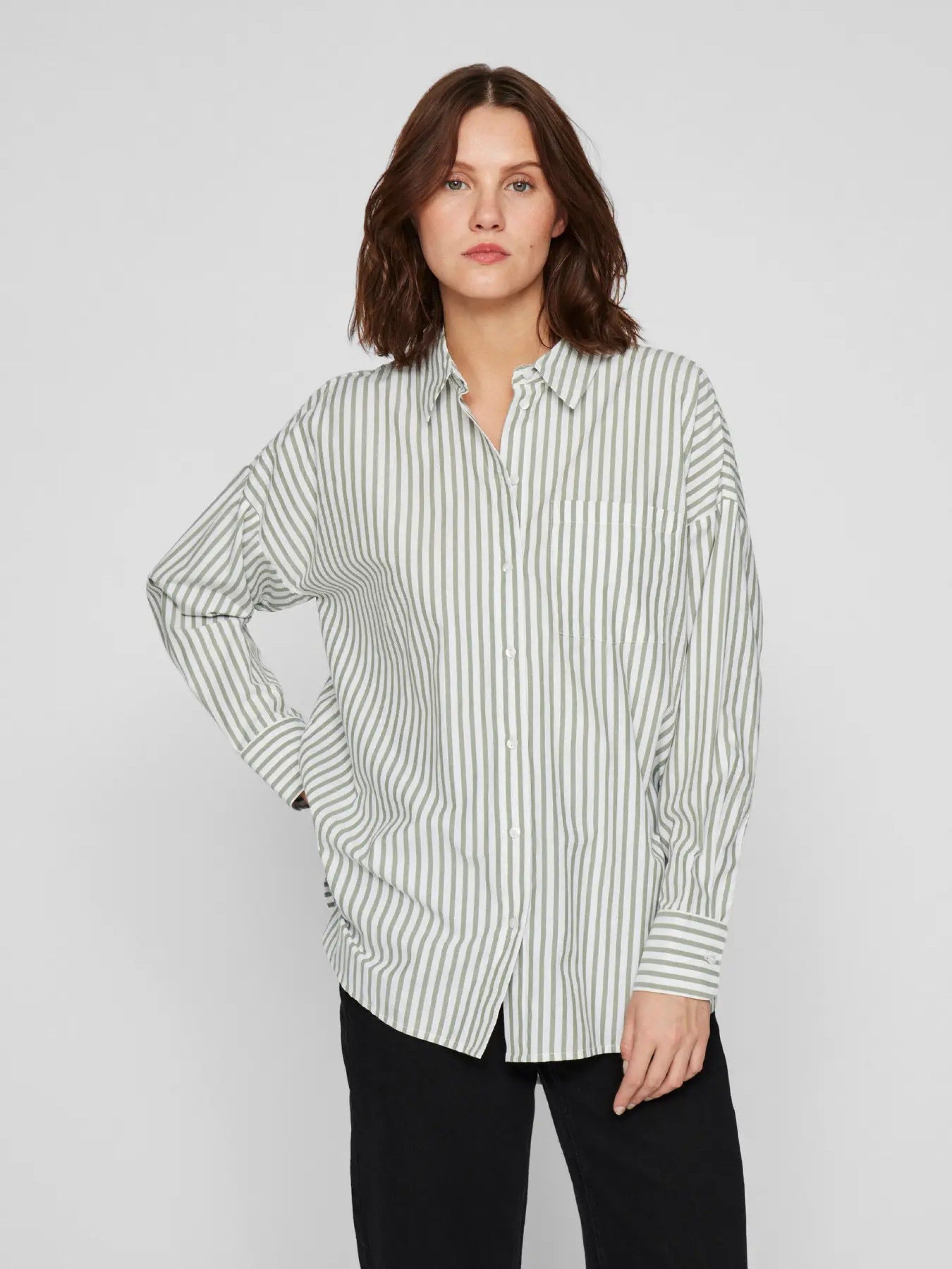 Camisa Mulher Blusa DARMA Riscas VILA