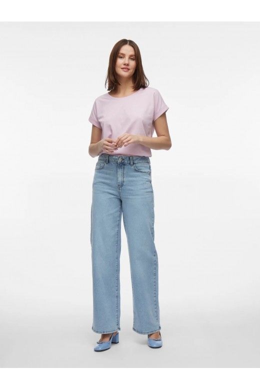 Calça Mulher Jeans EMMA HW Wide VILA Calça Mulher Jeans EMMA HW Wide VILA