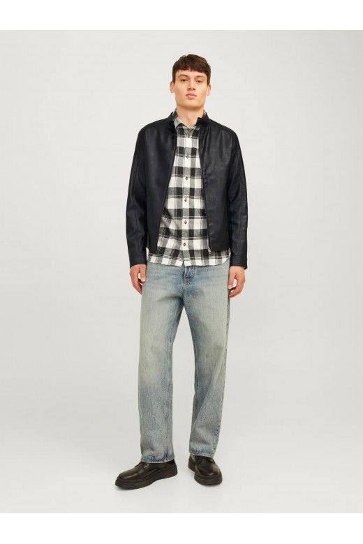 Casaco Homem Faux Leather EDYLAN Jack Jones Casaco Homem Faux Leather EDYLAN Jack Jones