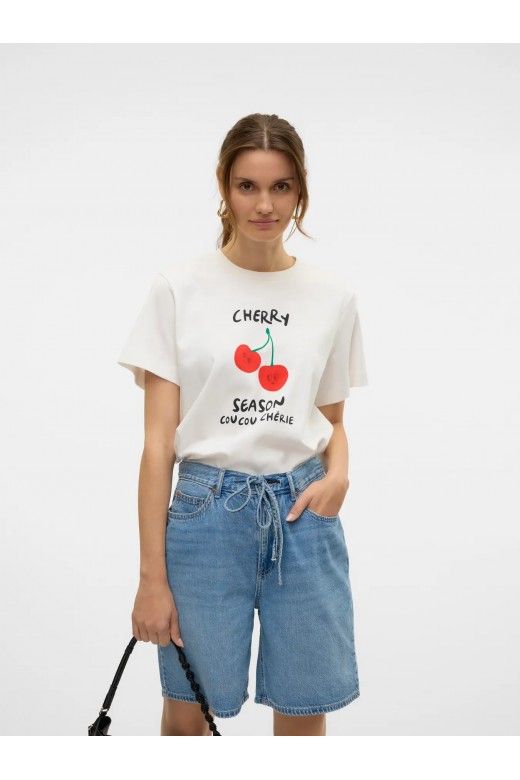 T-Shirt Mulher VERO MODA SONYA METTE JRS T-Shirt Mulher VERO MODA SONYA METTE JRS