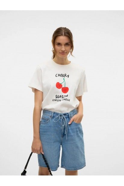 T-Shirt Mulher VERO MODA SONYA METTE JRS