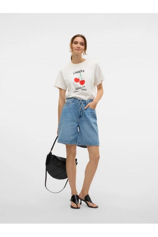 T-Shirt Mulher VERO MODA SONYA METTE JRS T-Shirt Mulher VERO MODA SONYA METTE JRS