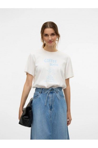 T-Shirt Mulher VERO MODA SONYA METTE JRS