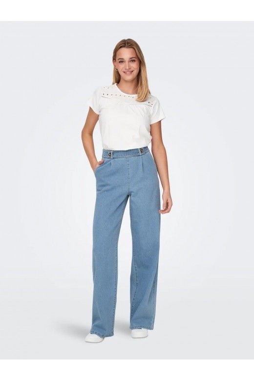 Calça Jeans JDY ONLY GEGGO WIDE Mulher Calça Jeans JDY ONLY GEGGO WIDE Mulher