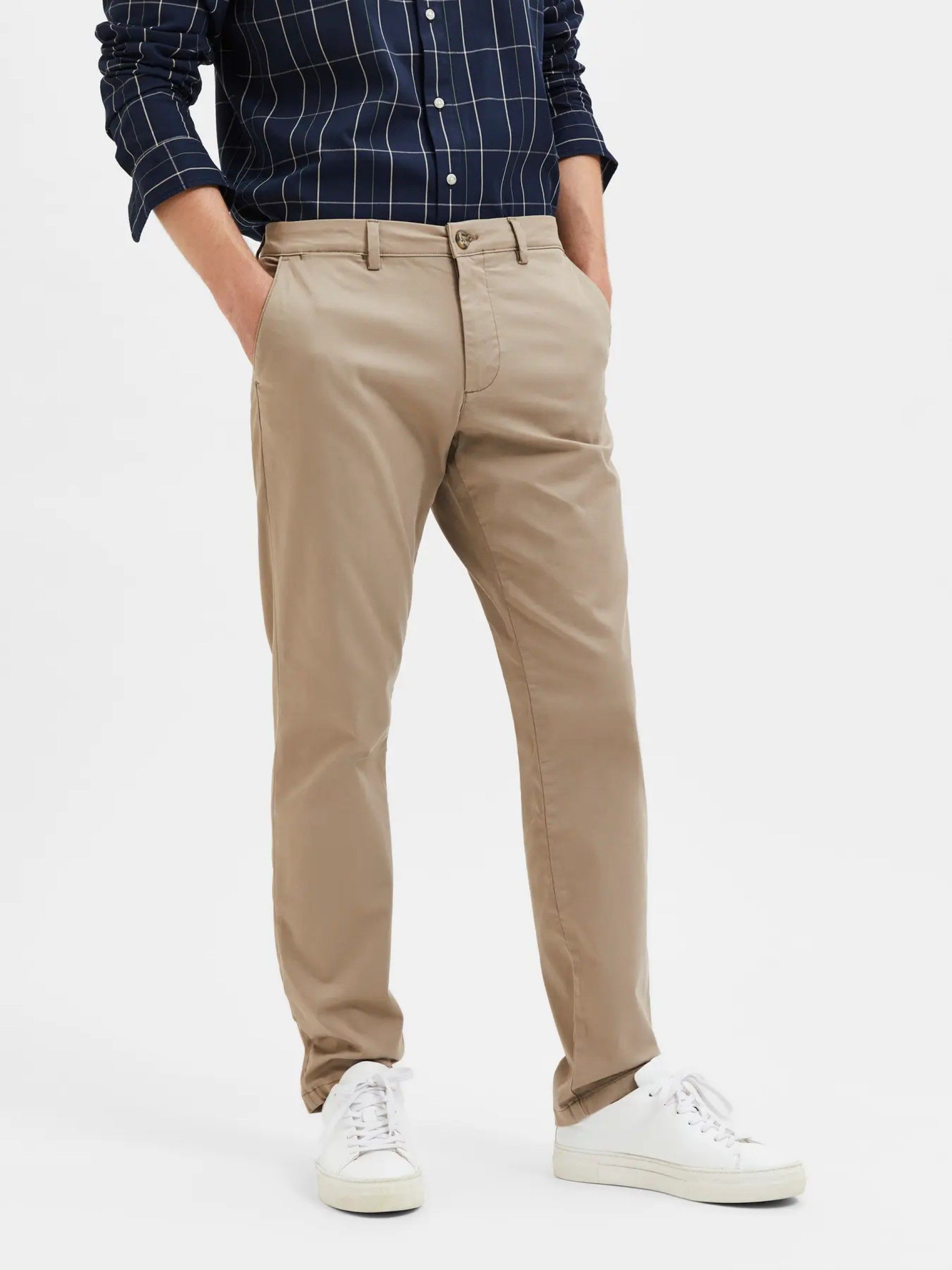 Calça Chino SELECTED Slim New Miles Flex