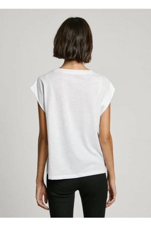 T-Shirt Pepe Jeans Mulher RAYA Brilhantes T-Shirt Pepe Jeans Mulher RAYA Brilhantes