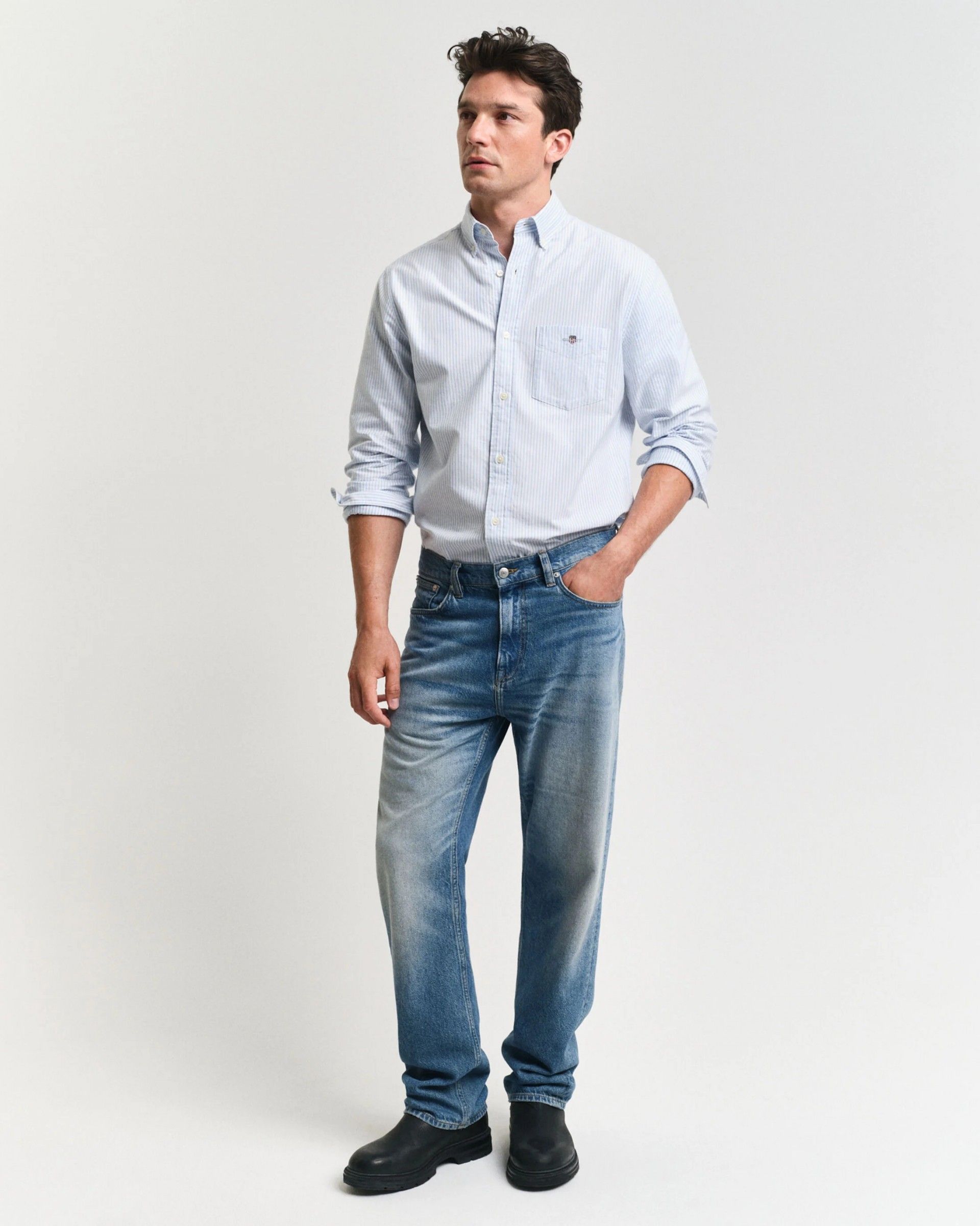 Camisa GANT Reg Oxford Riscas