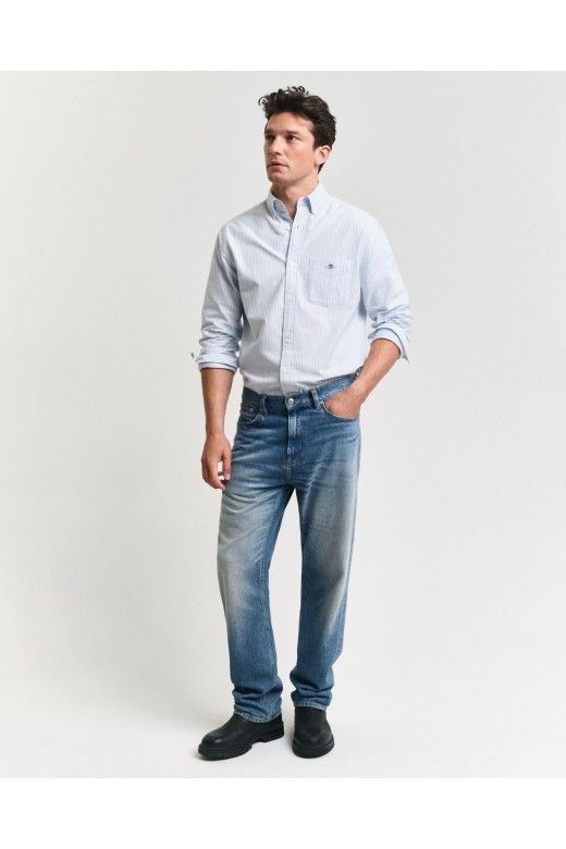 Camisa GANT Reg Oxford Riscas Camisa GANT Reg Oxford Riscas