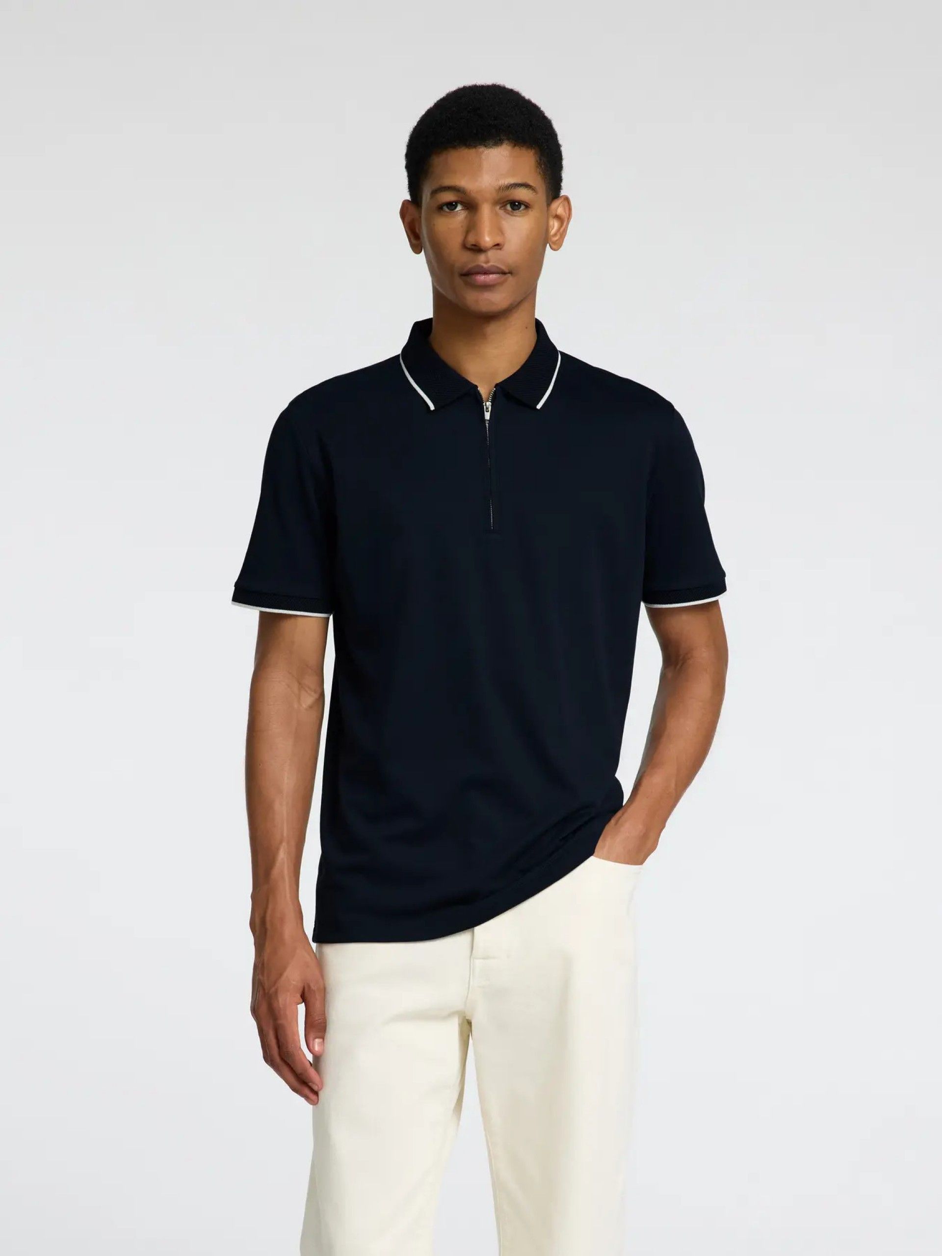 Polo Homem FAVE SPORT Zip SELECTED