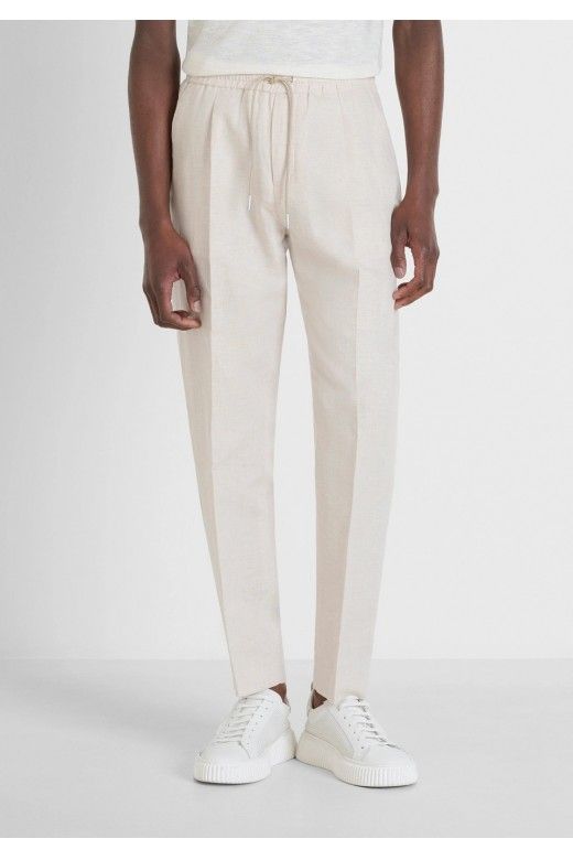 Calça ANTONY MORATO Marrakech cordão Linho Calça ANTONY MORATO Marrakech cordão Linho