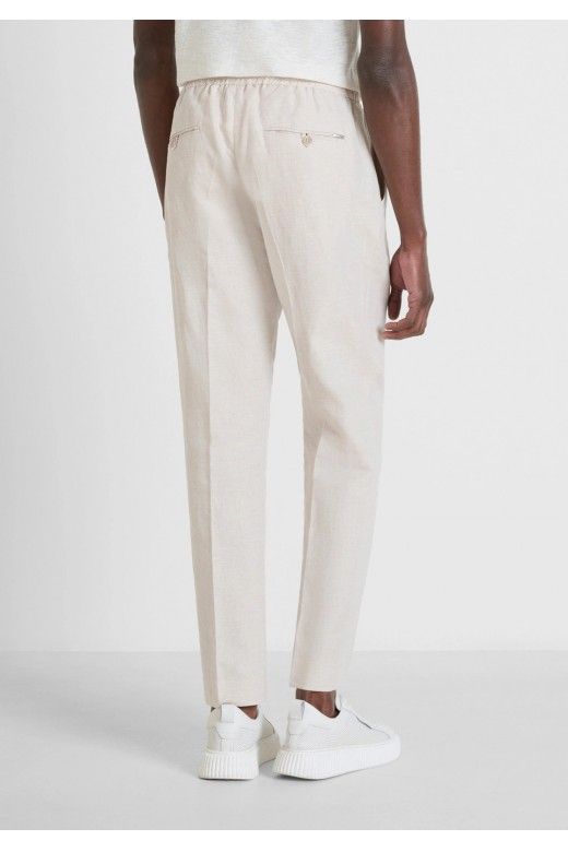 Calça ANTONY MORATO Marrakech cordão Linho Calça ANTONY MORATO Marrakech cordão Linho