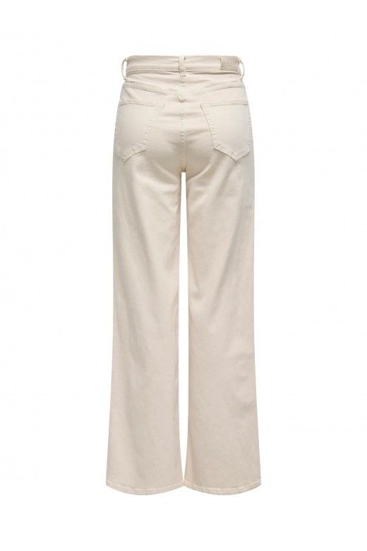 Calça ONLY Jeans Cru HOPE HW WIDE Pocket Calça ONLY Jeans Cru HOPE HW WIDE Pocket