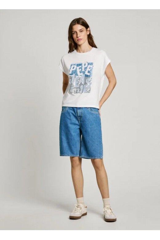 T-Shirt Mulher Pepe Jeans PL506019 VITI T-Shirt Mulher Pepe Jeans PL506019 VITI