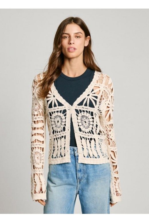 Casaco Malha Pepe Jeans PL702273 OLYMPIA Casaco Malha Pepe Jeans PL702273 OLYMPIA