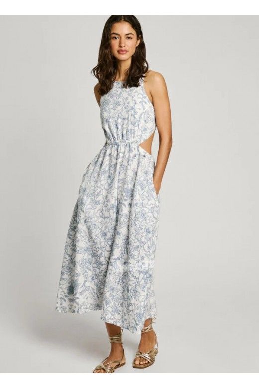 Vestido Midi Pepe Jeans Floral PL953701 DONATELLA Vestido Midi Pepe Jeans Floral PL953701 DONATELLA