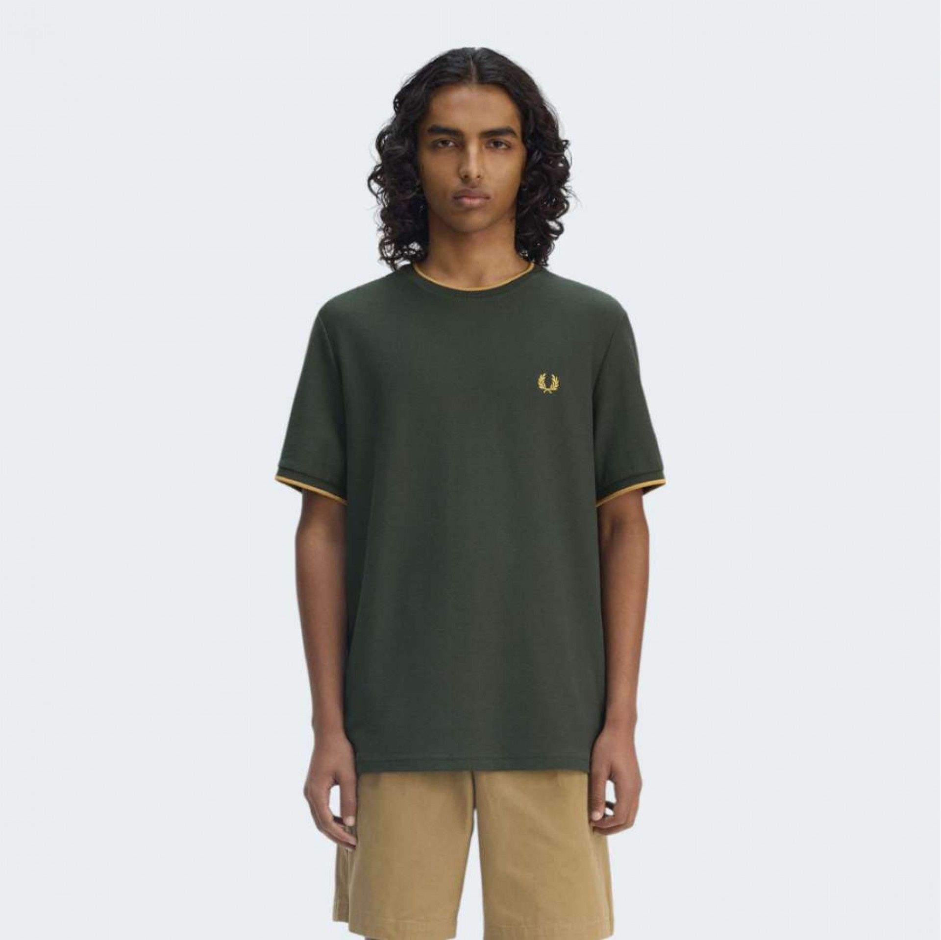 T-Shirt FRED PERRY Homem Crepe Pique