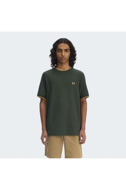 T-Shirt FRED PERRY Homem Crepe Pique