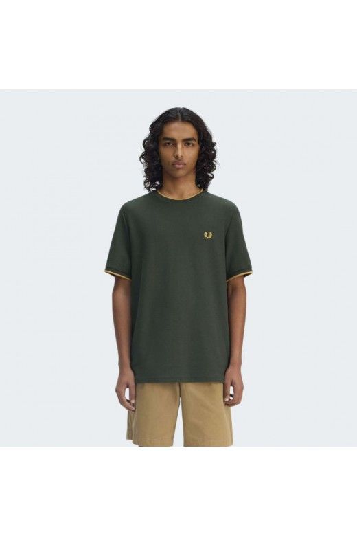 T-Shirt FRED PERRY Homem Crepe Pique