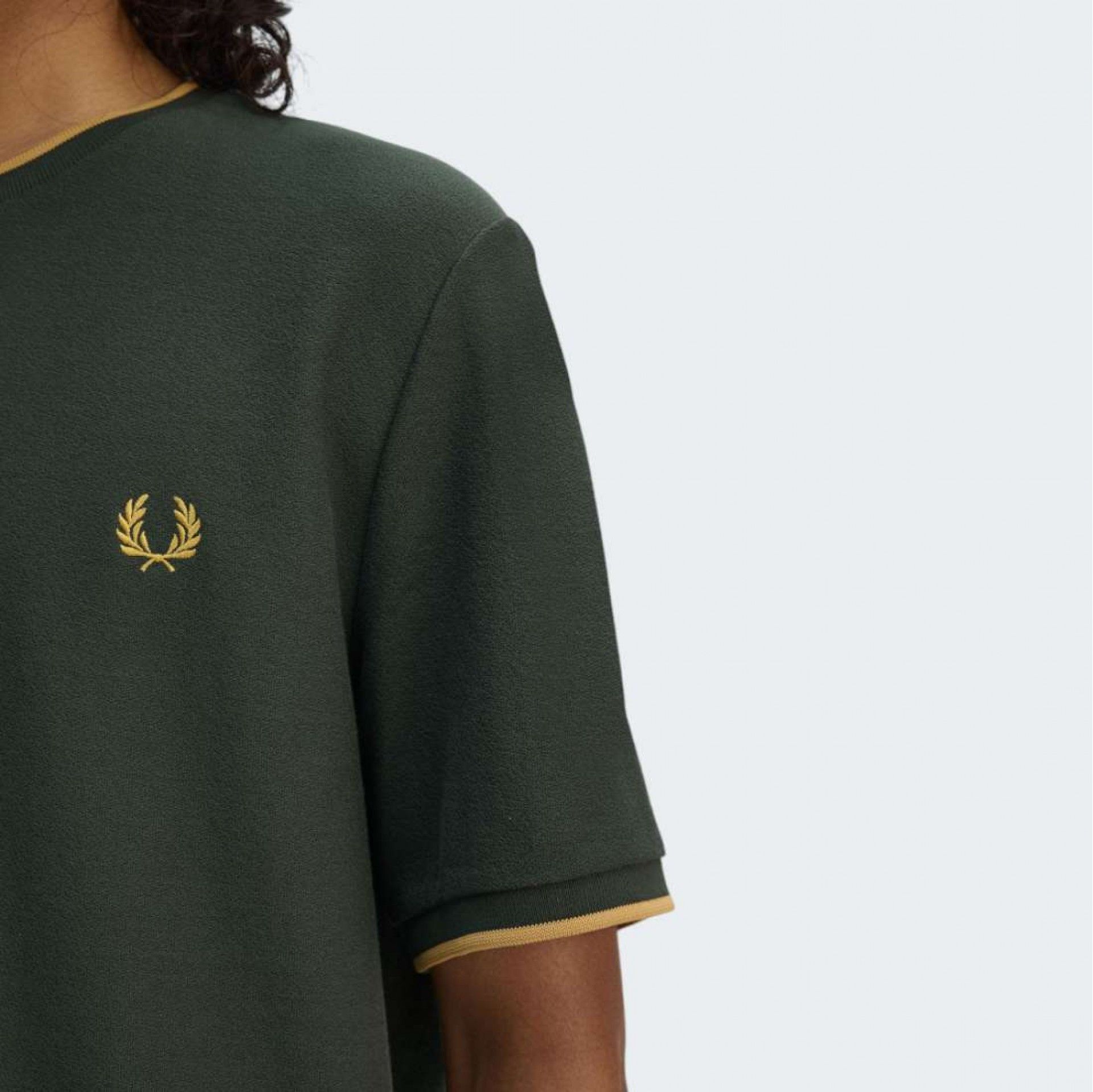 T-Shirt FRED PERRY Homem Crepe Pique