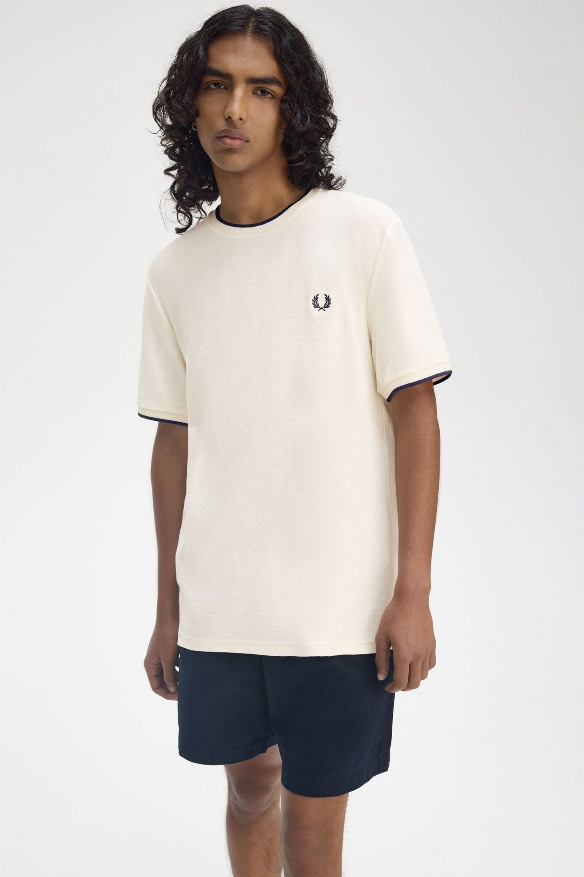 T-Shirt FRED PERRY Homem Crepe Pique