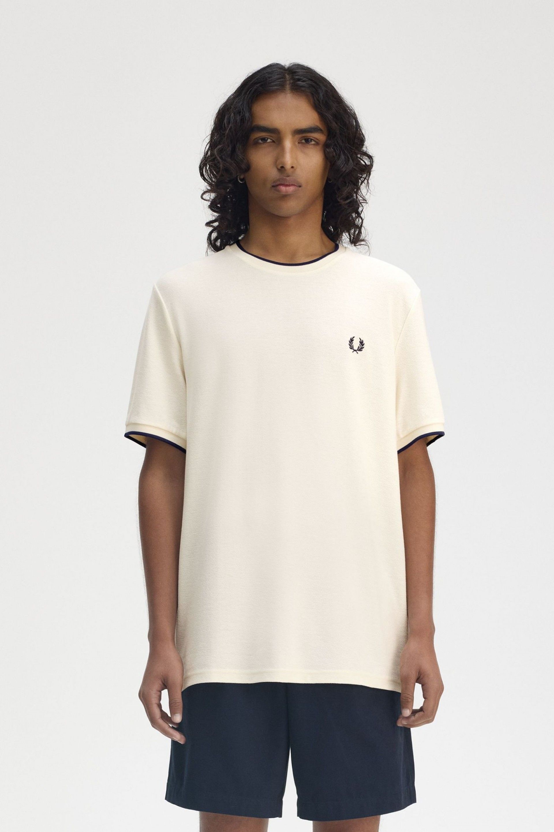 T-Shirt FRED PERRY Homem Crepe Pique