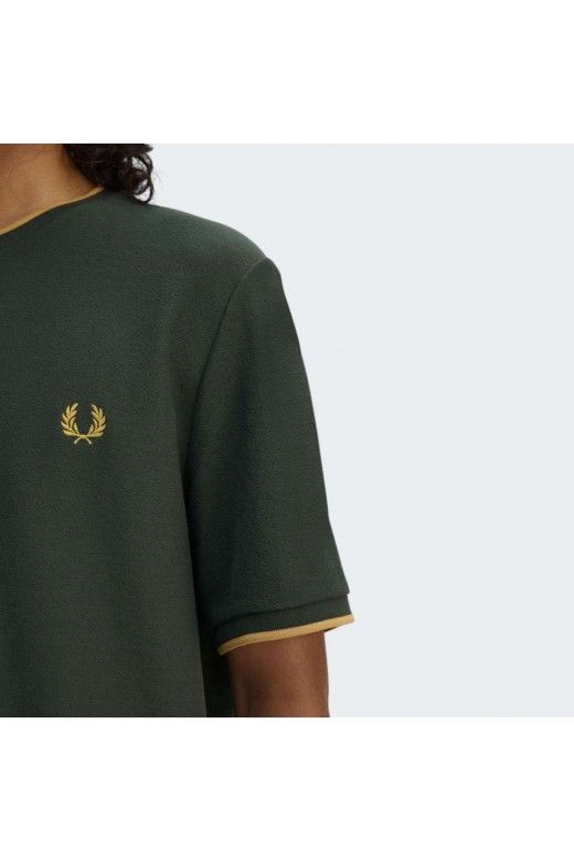 T-Shirt FRED PERRY Homem Crepe Pique