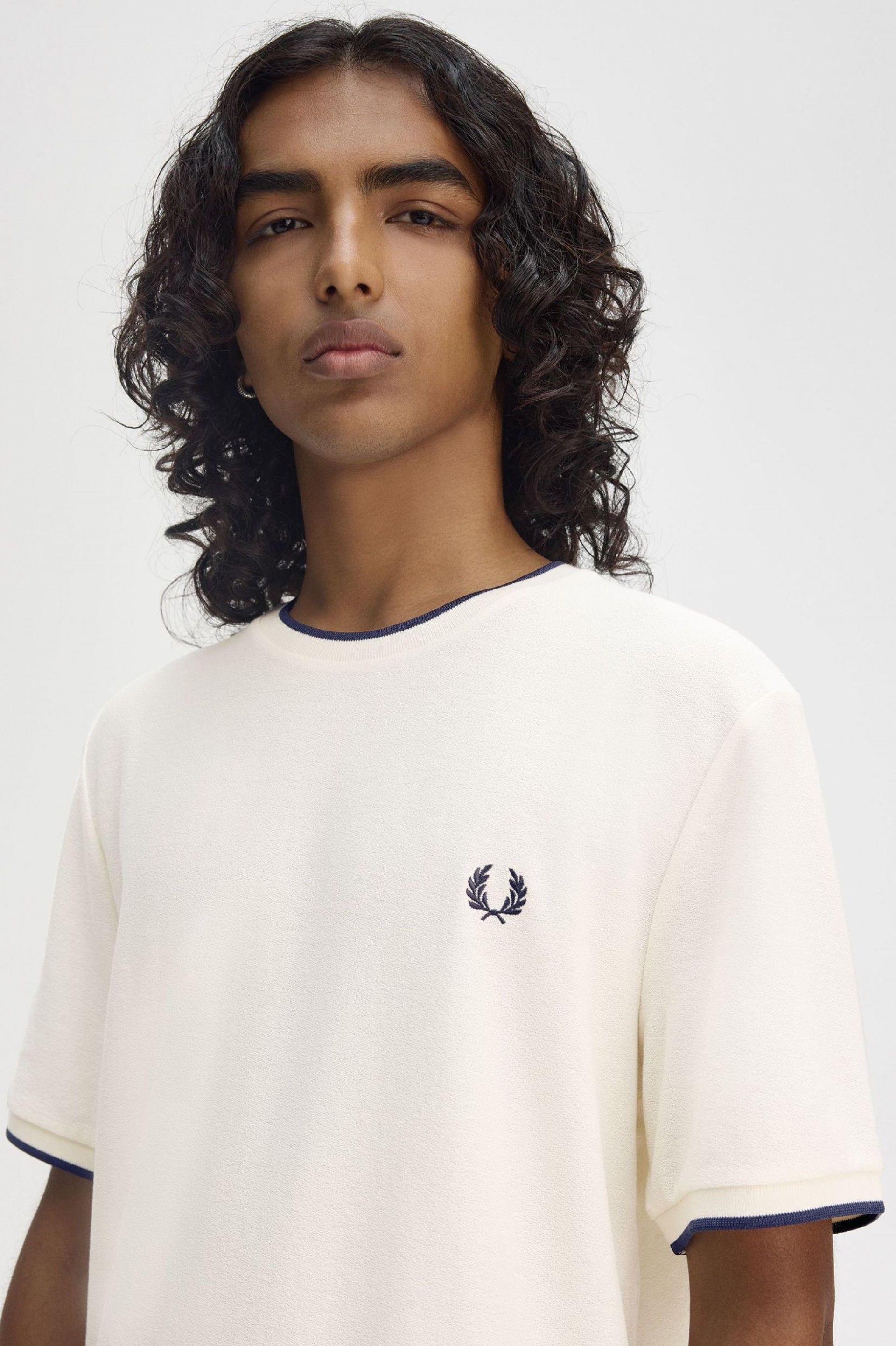 T-Shirt FRED PERRY Homem Crepe Pique