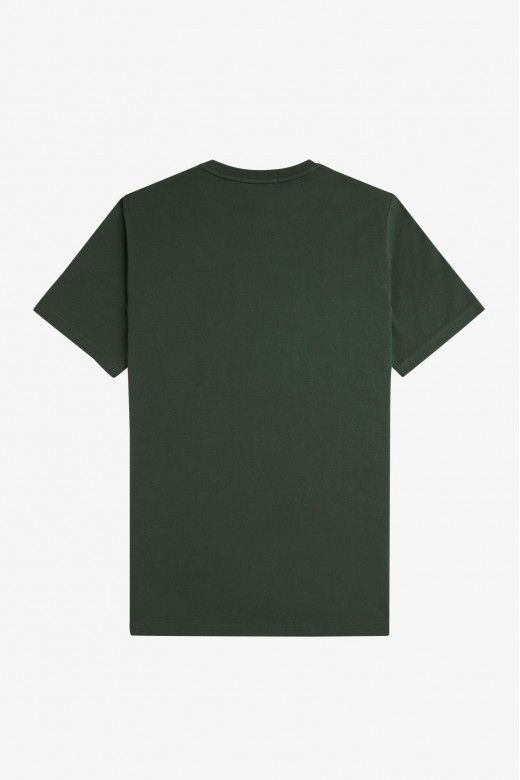 T-Shirt FRED PERRY Homem Logo Textured Laurel T-Shirt FRED PERRY Homem Logo Textured Laurel