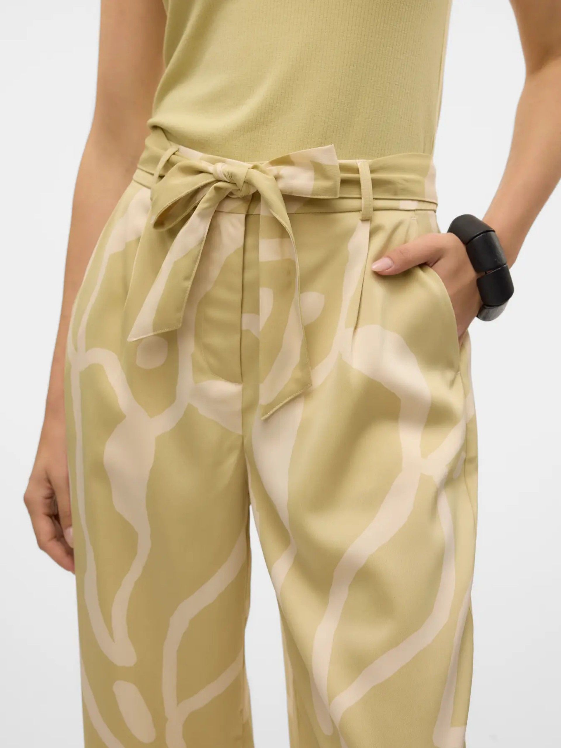 Calça Mulher PAIGE HW WIDE Belt VERO MODA