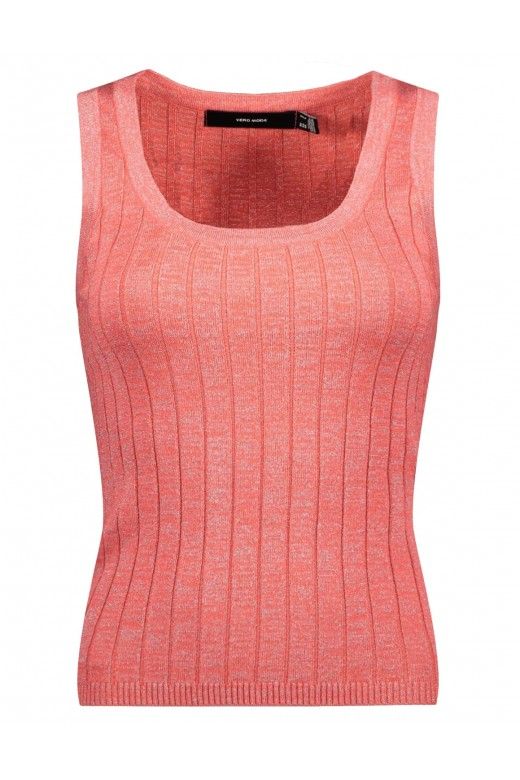 Top Malha VERO MODA BLOW SL decote U Top Malha VERO MODA BLOW SL decote U