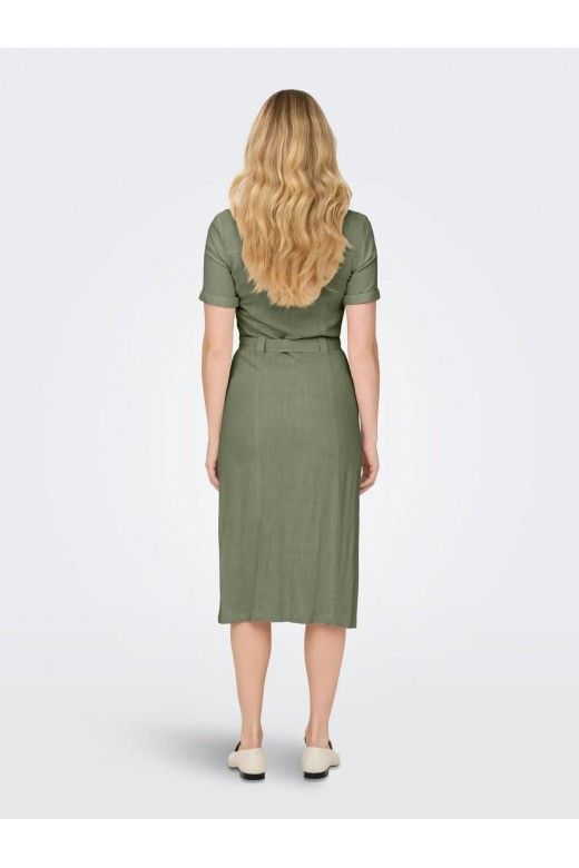 Vestido ONLY SIESTA SS LIN Blusa gola V Vestido ONLY SIESTA SS LIN Blusa gola V