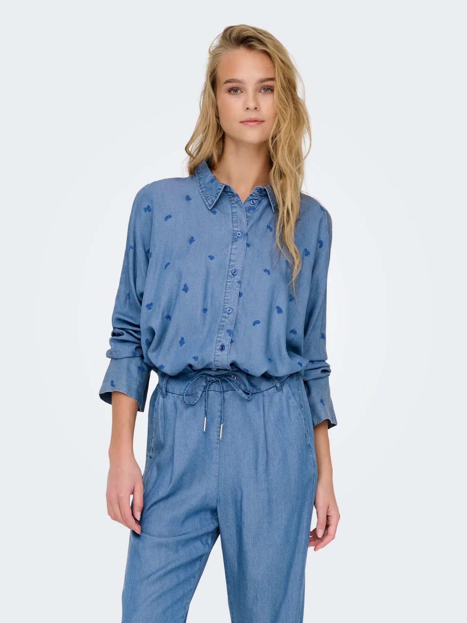 Camisa Mulher ONLY NEW GRACE CHARIS Blusa Tencel