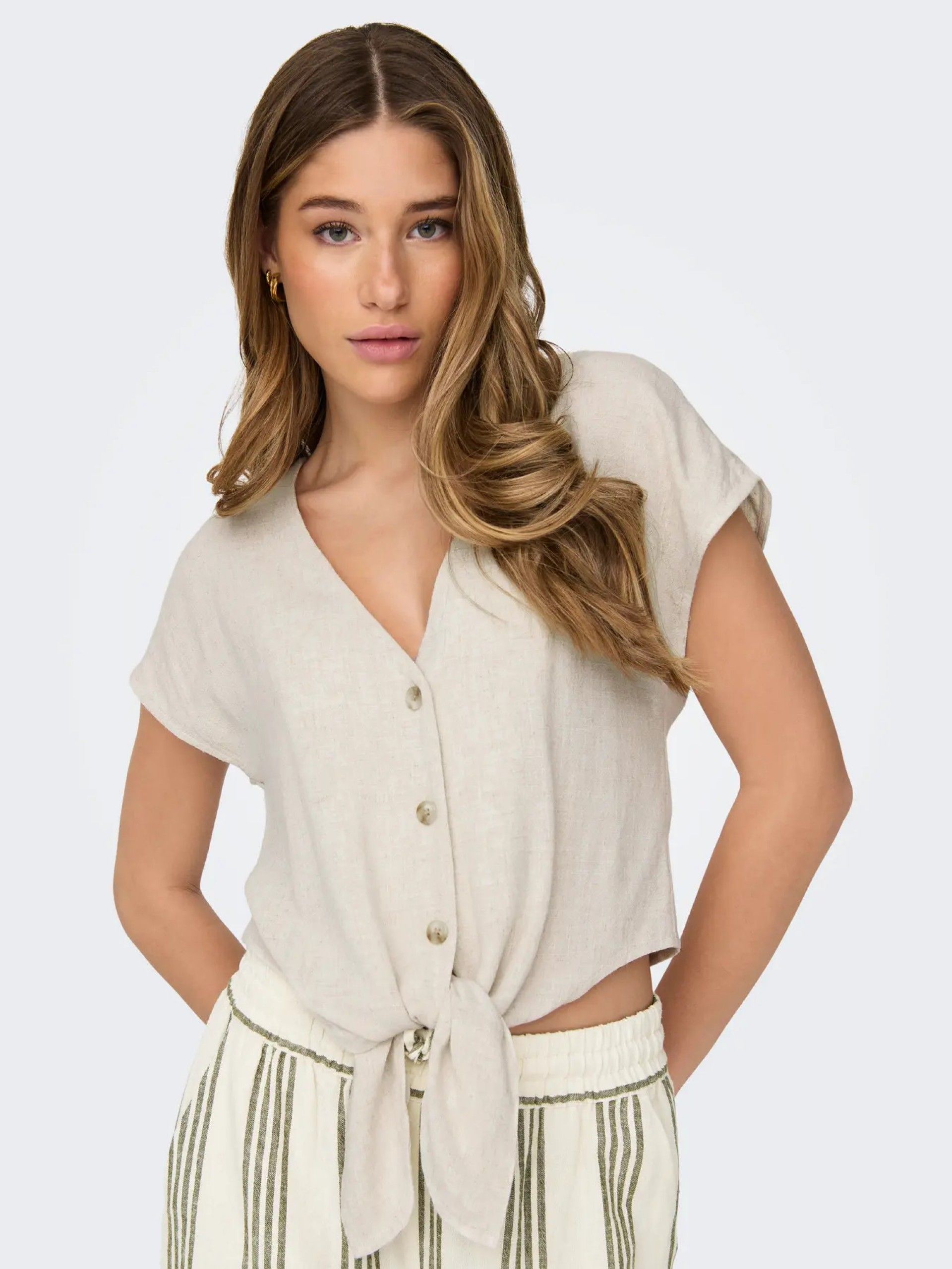 Top Blusa Siesta SS Knot Lin Only