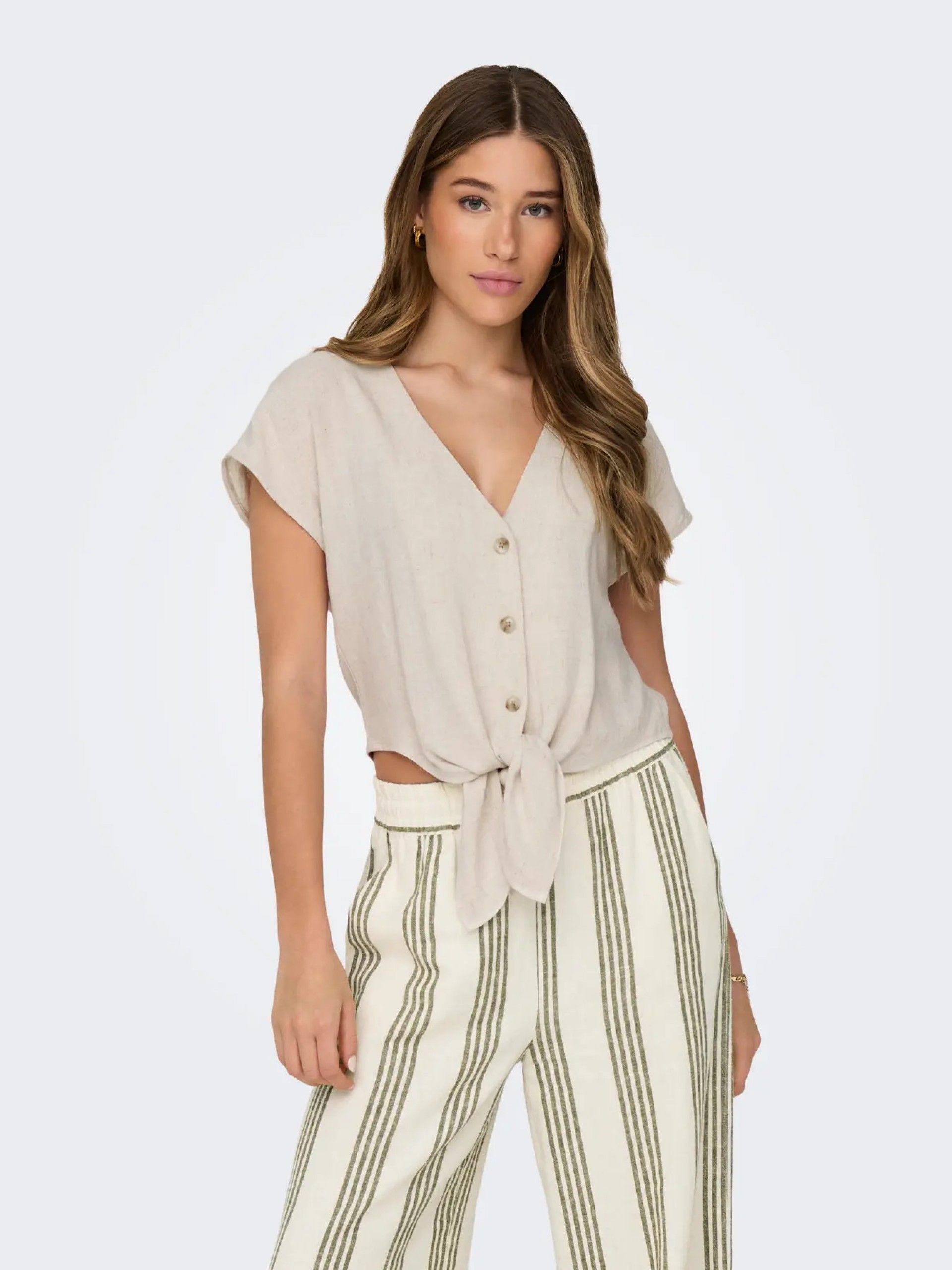 Top Blusa Siesta SS Knot Lin Only