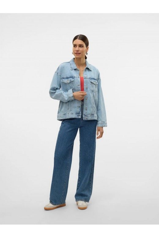 Casaco Jeans Mulher Oversize TESSA VERO MODA Casaco Jeans Mulher Oversize TESSA VERO MODA