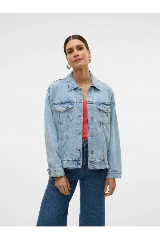 Casaco Jeans Mulher Oversize TESSA VERO MODA Casaco Jeans Mulher Oversize TESSA VERO MODA