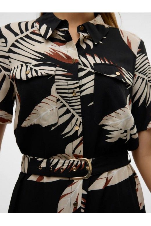 Vestido EASY JOY GOLD Print VERO MODA Vestido EASY JOY GOLD Print VERO MODA
